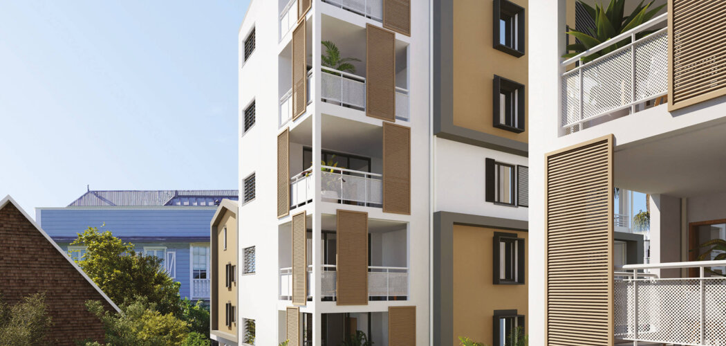 Programme immobilier neuf Résidence SAINT-PIERROISE - Saint-Pierre à proximité du port de plaisance et du lagon (97410) - Référence : 12494