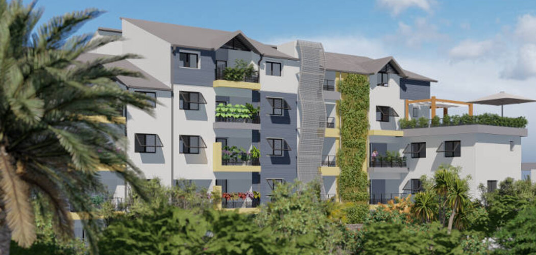 Programme immobilier neuf Victor Park - Saint-Pierre : Appartements T2–T4 avec varangues, climatisation et vue mer proche du centre et front de mer (97410) - Référence : 12132