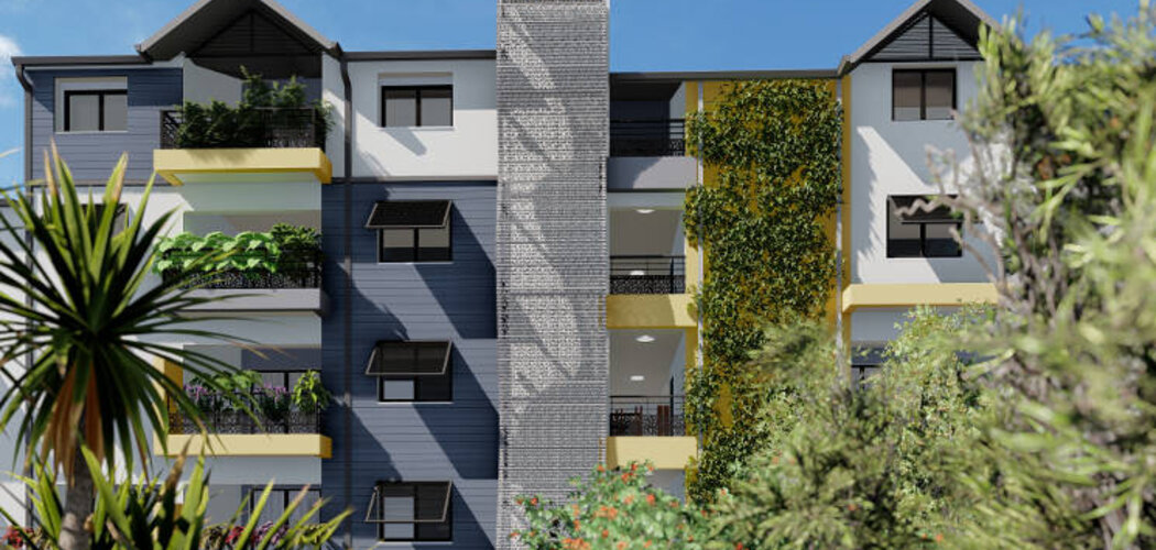 Programme immobilier neuf Victor Park - Saint-Pierre : Appartements T2–T4 avec varangues, climatisation et vue mer proche du centre et front de mer (97410) - Référence : 12132