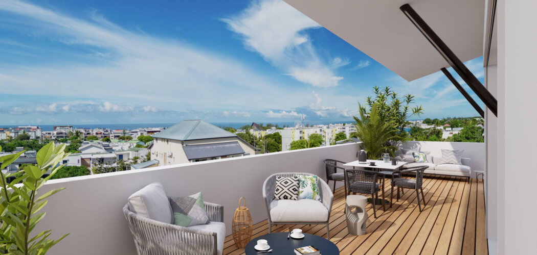 Programme immobilier neuf AZKENA - Saint-Pierre centre-ville et plage accessibles à pied (97410) - Référence : 12080
