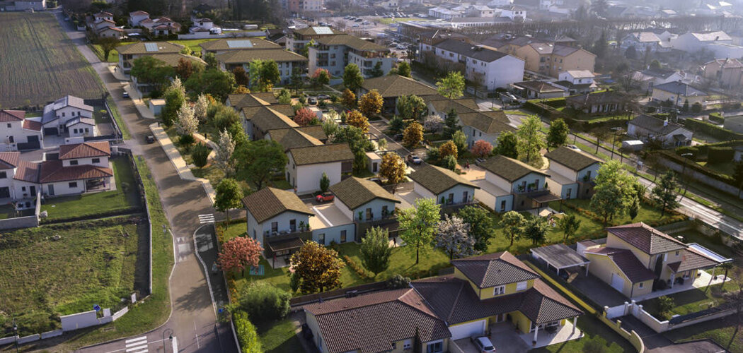 Programme immobilier neuf Les Prairies de Saint-Pierre - Saint-Pierre-de-Chandieu : Appartements T3–T4 et maisons T4–T5 avec jardins privatifs, parking et proximité cœur de ville (69780) - Référence : 6895