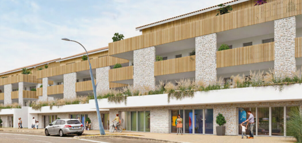 Programme immobilier neuf L'écrin des galets - Saint-Pierre-du-Mont à proximité de la gare TER (40280) - Référence : 13807