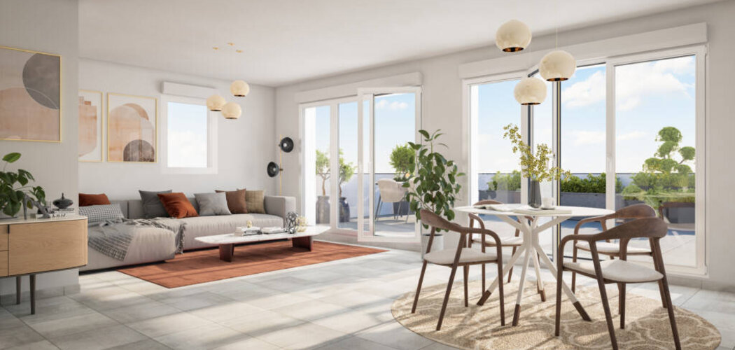 Programme immobilier neuf Le M - Saint-Pierre-en-Faucigny : Appartements T2–T4 avec terrasses, parking sécurisé et proximité gare (74800) - Référence : 7217