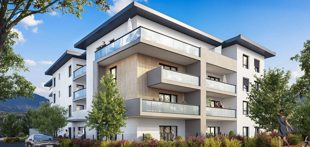 Programme immobilier neuf Le M - Saint-Pierre-en-Faucigny : Appartements T2–T4 avec terrasses, parking sécurisé et proximité gare (74800) - Référence : 7217