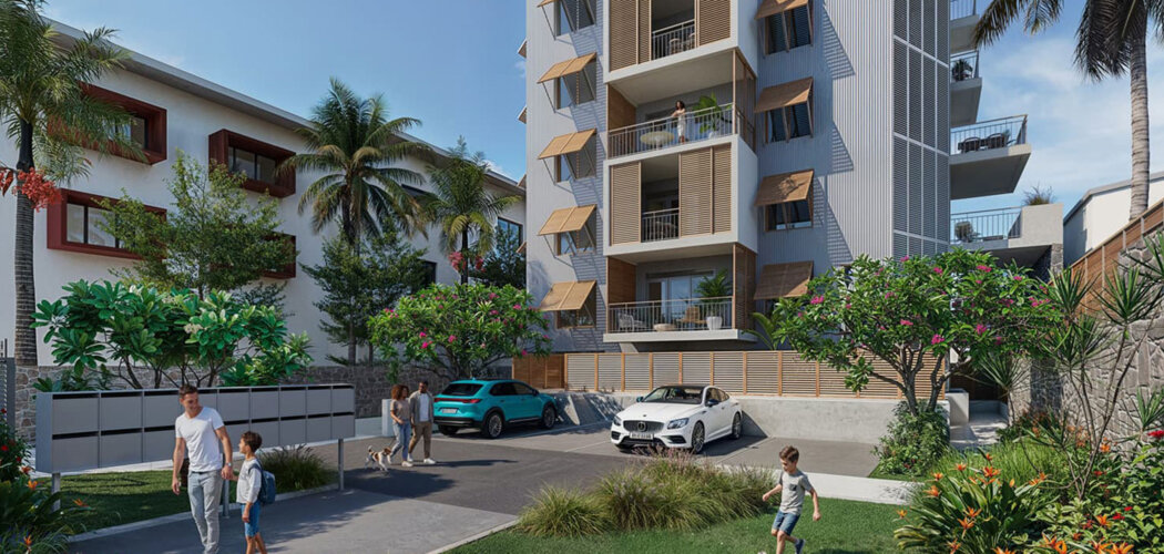Programme immobilier neuf KARE SAINT CHARLES - Saint-Pierre résidence neuve proche centre-ville et front de mer (97410) - Référence : 18148