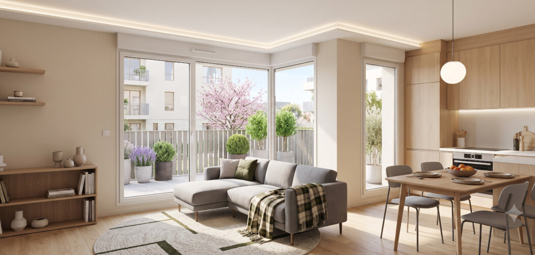 Programme immobilier neuf TOM ET NINA - Saint-Priest : Appartements T2–T4 avec terrasses, rooftop et proximité gare (69800) - Référence : 14575