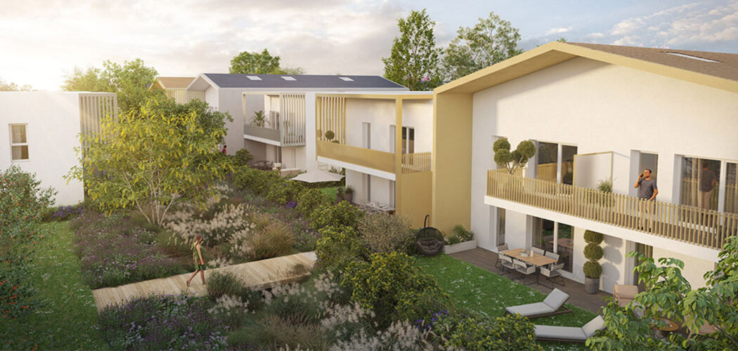 Programme immobilier neuf Résidence Jean Bouin - Saint-Priest quartier Revaison au pied du bus C25 (69800) - Référence : 16026