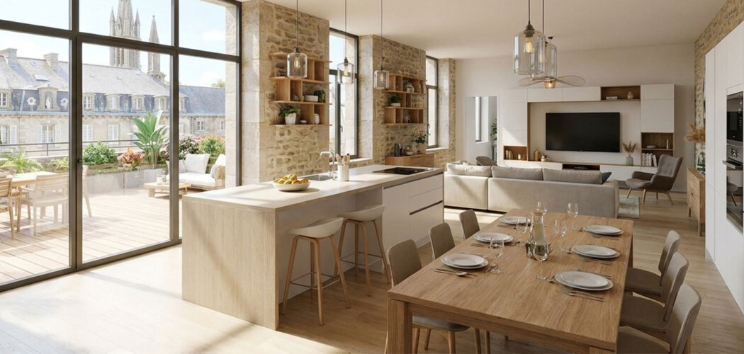 Programme immobilier neuf LE COUVENT DES SAINTS-COEURS - Saint-Quay-Portrieux appartements réhabilités près du port (22410) - Référence : 17628