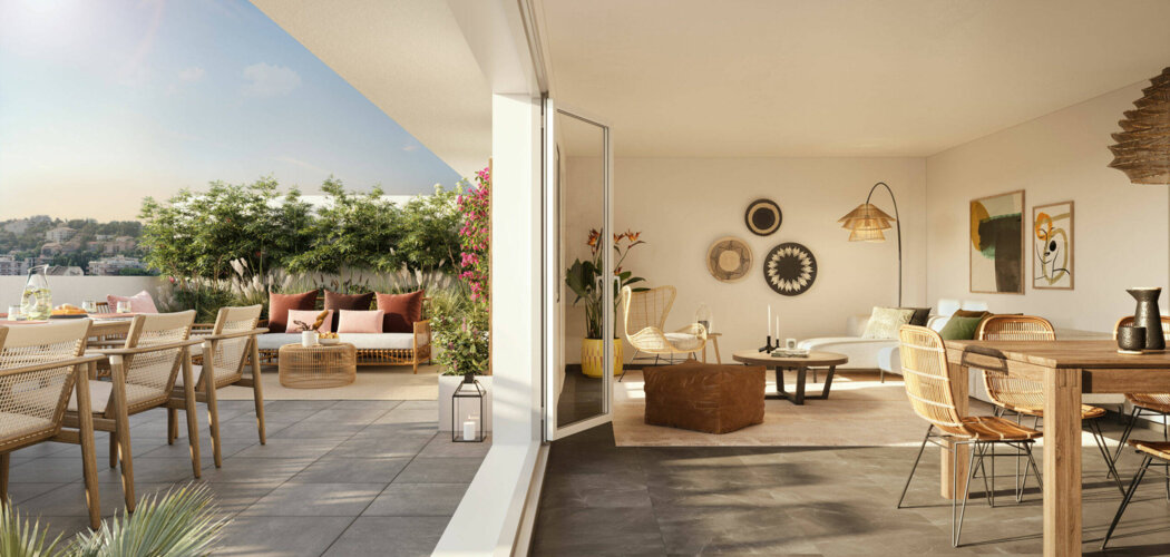 Programme immobilier neuf ROC ESTEREL - Saint-Raphaël : 30 appartements neufs à 1 km des plages et du port (83700) - Référence : 11583