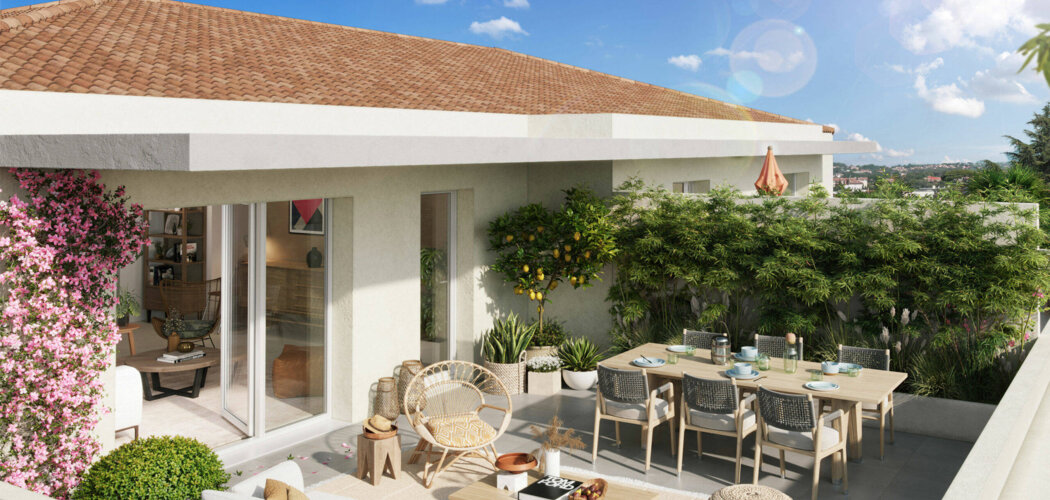 Programme immobilier neuf ROC ESTEREL - Saint-Raphaël : 30 appartements neufs à 1 km des plages et du port (83700) - Référence : 11583