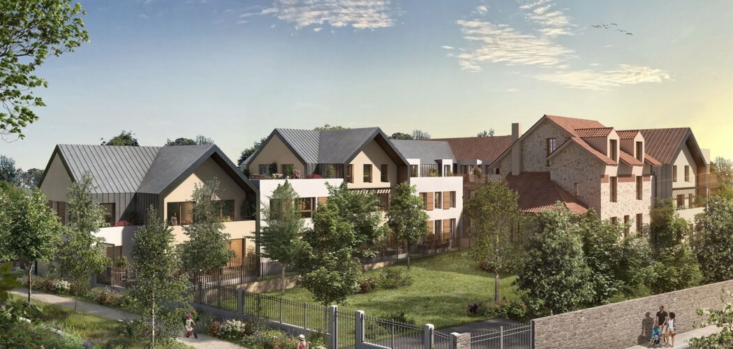 Programme immobilier neuf L'Ecrin des Chênes - Saint-Rémy-lès-Chevreuse : Appartements studio–T5 avec terrasses, parking et RT2012 en centre-ville (78470) - Référence : 6125