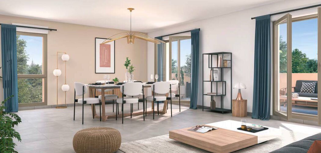 Programme immobilier neuf Les Jardins du Moulin - Saint-Romain-au-Mont-d’Or  aux portes de Lyon (69270) - Référence : 16062