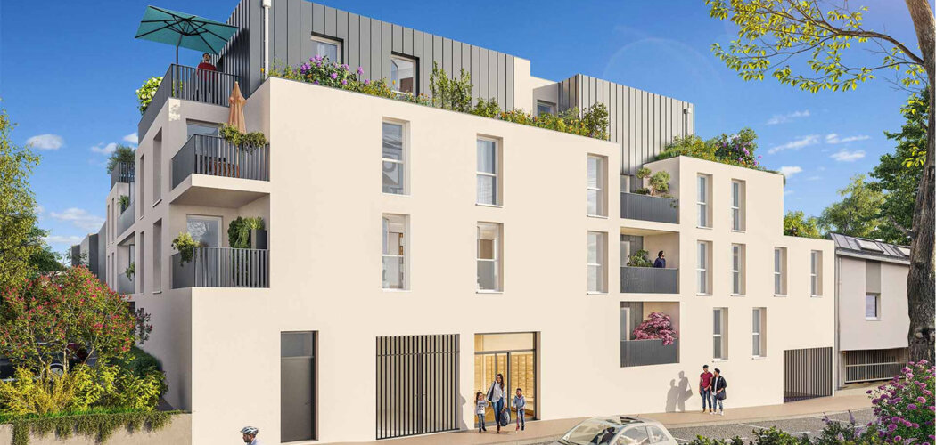 Programme immobilier neuf Cour Enchantée - Saint-Sébastien-sur-Loire à deux pas du tram-train (44230) - Référence : 15534