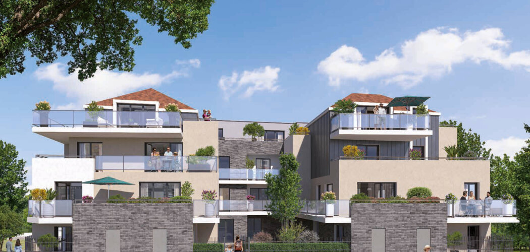 Programme immobilier neuf Villas Flora - Saint-Thibault-des-Vignes : 28 appartements neufs du 2 au 4 pièces proche des commerces (77400) - Référence : 15054