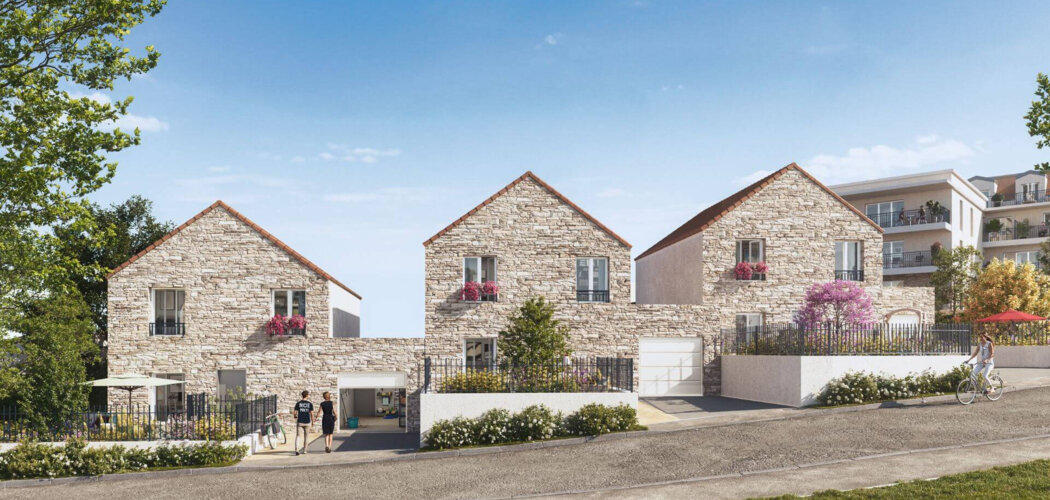 Programme immobilier neuf Le Parc des Vignes - Saint-Thibault-des- Vignes en plein cœur du village (77400) - Référence : 16276