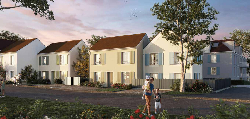 Programme immobilier neuf Le Hameau de Saint-Thibault - Saint-Thibault-des-Vignes esprit village proche RER (77400) - Référence : 16227