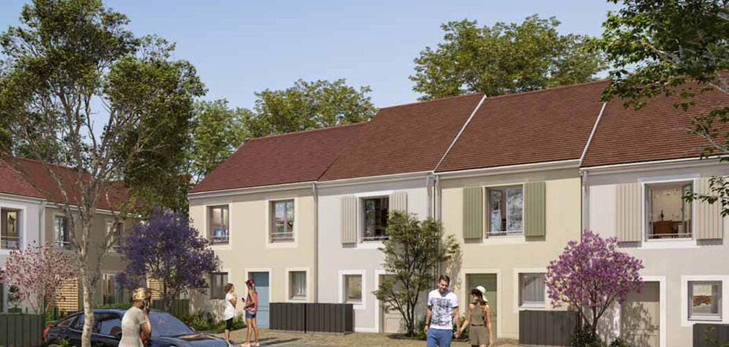 Programme immobilier neuf Le Hameau de Saint-Thibault - Saint-Thibault-des-Vignes esprit village proche RER (77400) - Référence : 16227