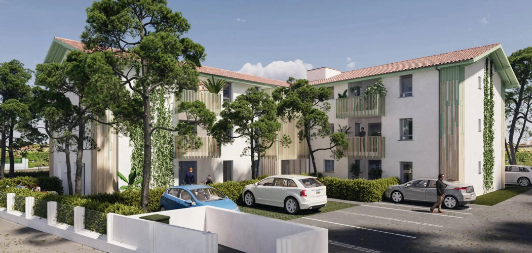 Programme immobilier neuf RESIDENCE GREENWOOD - Saint-Vincent-de-Tyrosse à proximité de la gare (40230) - Référence : 12512