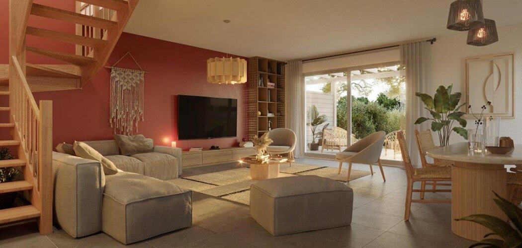 Programme immobilier neuf Canopée - Saint-Vincent-de-Tyrosse : appartements et maisons neuves T2–T5 à 5 min du centre en vélo (40230) - Référence : 15490
