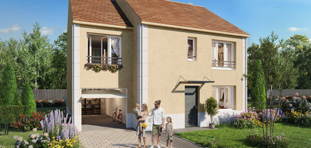 Programme immobilier neuf Le Clos des Peupliers - Saint-Witz : Appartements T2–T4 et maisons T5 avec terrasses, parking sécurisé et proximité quartier pavillonnaire (95470) - Référence : 14726