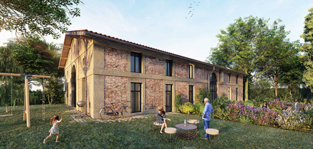 Programme immobilier neuf ABBAYE DE BONLIEU DF/PINEL MEL - Sainte-Eulalie : Appartements studio–T4 avec parc végétalisé, piscine privée et parking proche de la gare (33560) - Référence : 14212