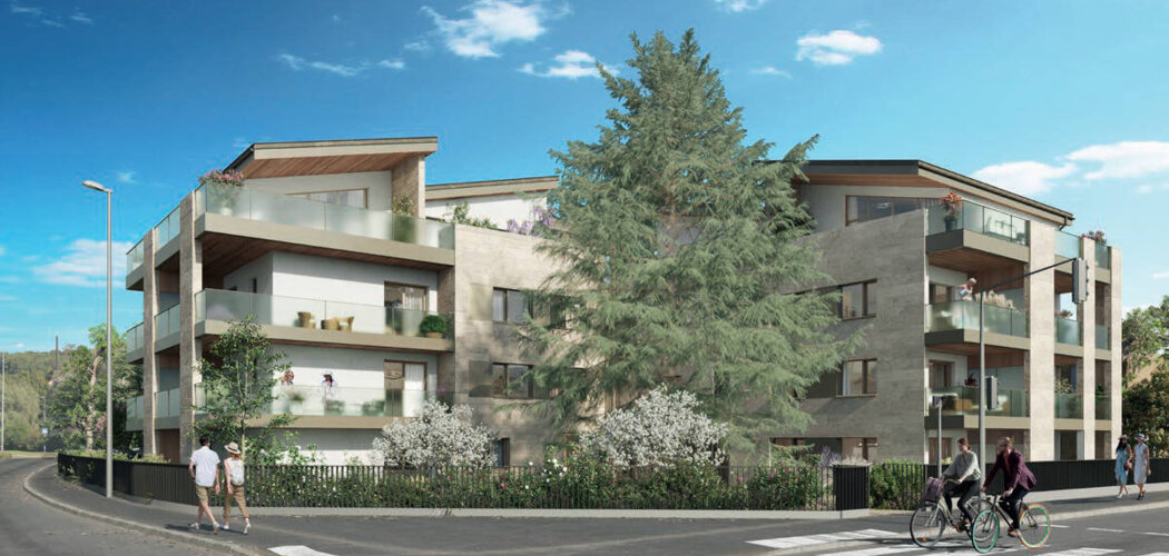 Programme immobilier neuf SNC SINGULIER - Sainte-Foy-lès-Lyon : appartements neufs du studio au T4 près de Lyon 5ème (69110) - Référence : 15706
