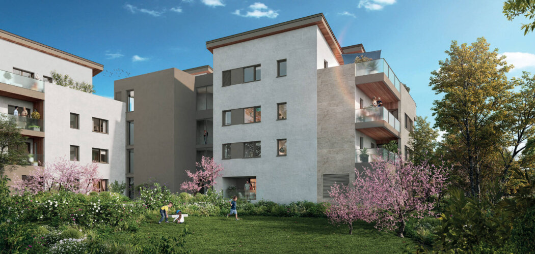 Programme immobilier neuf SNC SINGULIER - Sainte-Foy-lès-Lyon : appartements neufs du studio au T4 près de Lyon 5ème (69110) - Référence : 15706