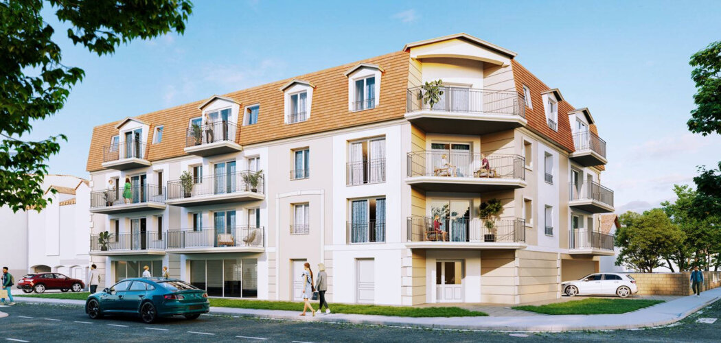 Programme immobilier neuf L'ELEGANCE SAINTE GENEVIÈVE DES BOIS - Sainte-Geneviève-des-Bois proche commodités cadre résidentiel (91700) - Référence : 17061