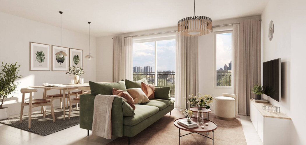 Programme immobilier neuf L'ELEGANCE SAINTE GENEVIÈVE DES BOIS - Sainte-Geneviève-des-Bois proche commodités cadre résidentiel (91700) - Référence : 17061