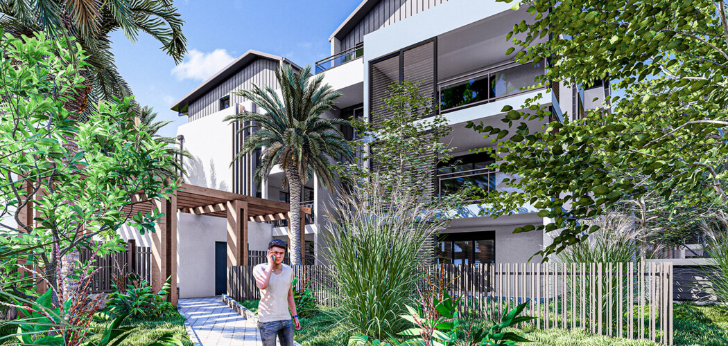Programme immobilier neuf Résidence Les Jardins d'Antares - Sainte-Marie à deux pas des  écoles (97438) - Référence : 13570