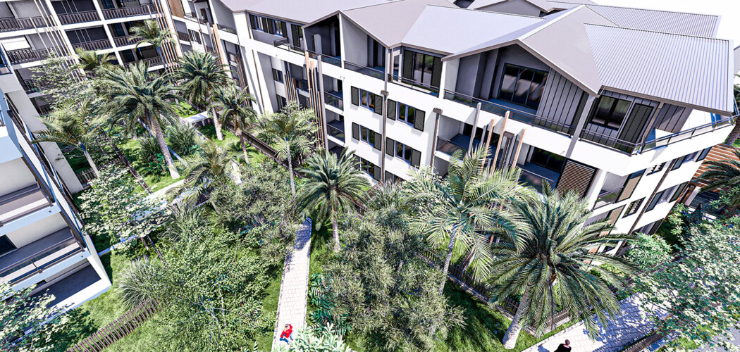 Programme immobilier neuf Résidence Les Jardins d'Antares - Sainte-Marie à deux pas des  écoles (97438) - Référence : 13570