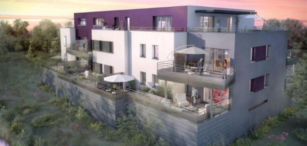 Programme immobilier neuf L'EDEN - Sainte-Ruffine : appartements neufs lumineux avec terrasses et architecture contemporaine (57130) - Référence : 200