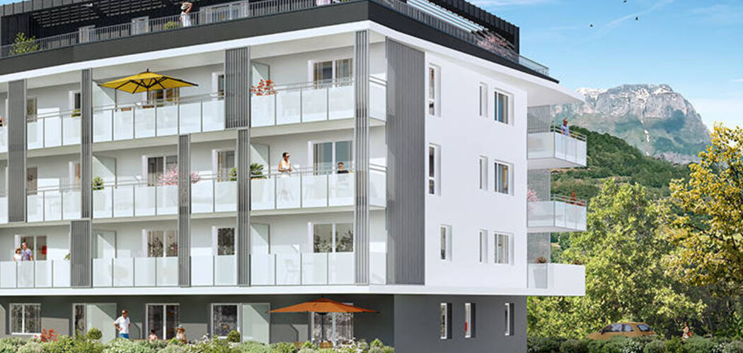 Programme immobilier neuf Mont Joux - Sallanches : Appartements T2–T3 avec terrasses, vues sur le Mont-Blanc et proximité commerces (74700) - Référence : 6721