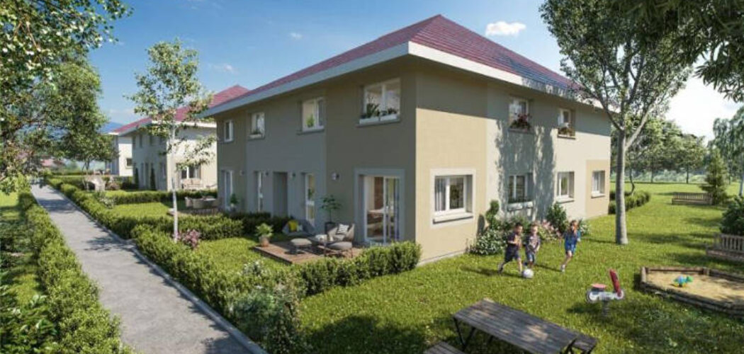 Programme immobilier neuf LES CARRÉS DE FRANCISQUE - Sallenôves : Appartements T4 avec terrasses, jardins et plancher chauffant proche du cœur de ville (74270) - Référence : 4934