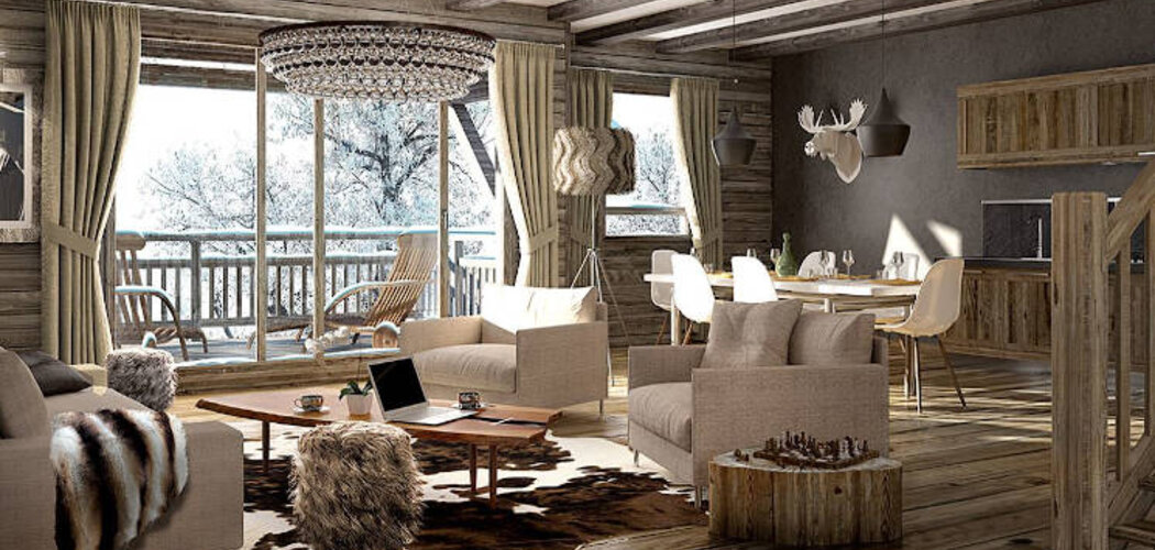 Programme immobilier neuf LA COUR DES ALPES - Samoëns : Appartements T3–T5 avec terrasses, bois noble et vue sur les montagnes dans un quartier résidentiel (74340) - Référence : 4271
