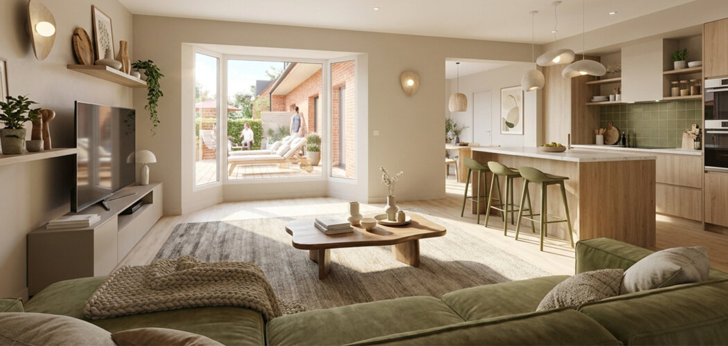 Programme immobilier neuf Cottage des Weppes - Santes maisons 4 pièces dans un environnement résidentiel (59211) - Référence : 18475