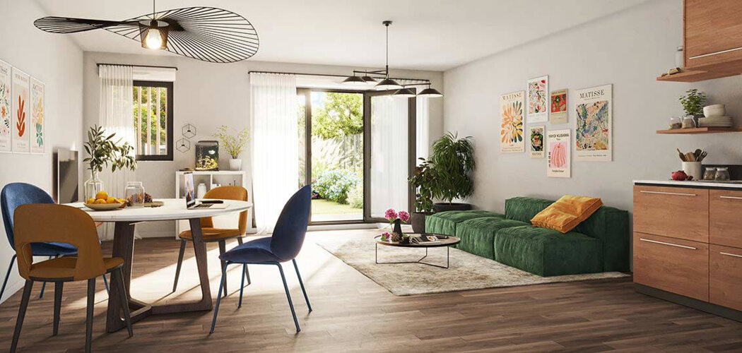 Programme immobilier neuf VOLTIGE - Sartrouville : Appartements studio–T4 avec terrasses, parking sécurisé et proximité commerces (78500) - Référence : 14646