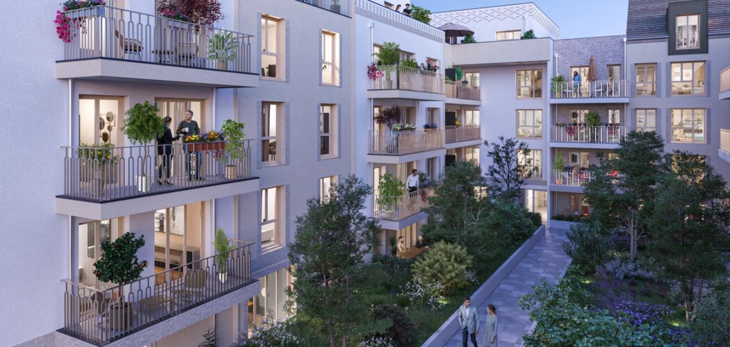 Programme immobilier neuf CENTRAL JAU.BERT - Sartrouville centre proche du RER A et du Transilien L (78500) - Référence : 16300