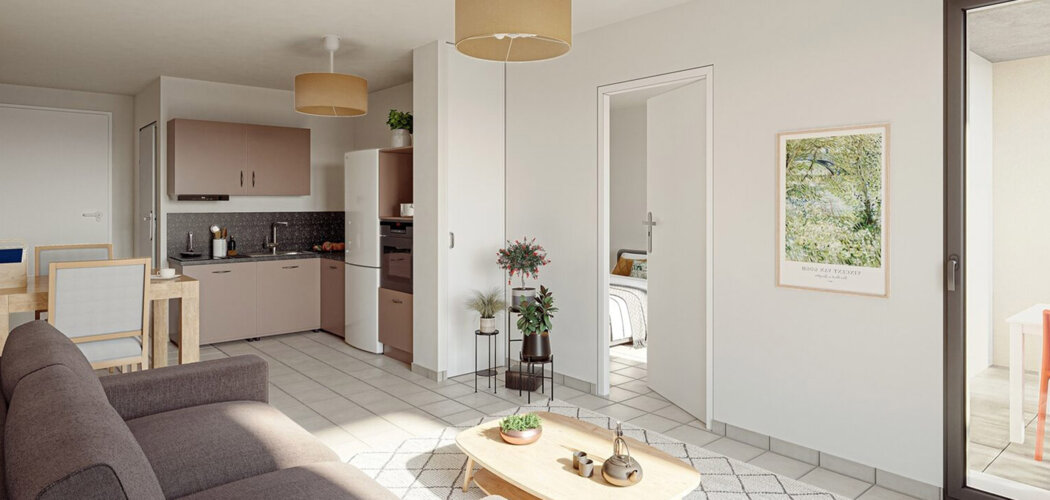 Programme immobilier neuf BELLE PLUME - Saumur résidence contemporaine près du centre (49400) - Référence : 17275