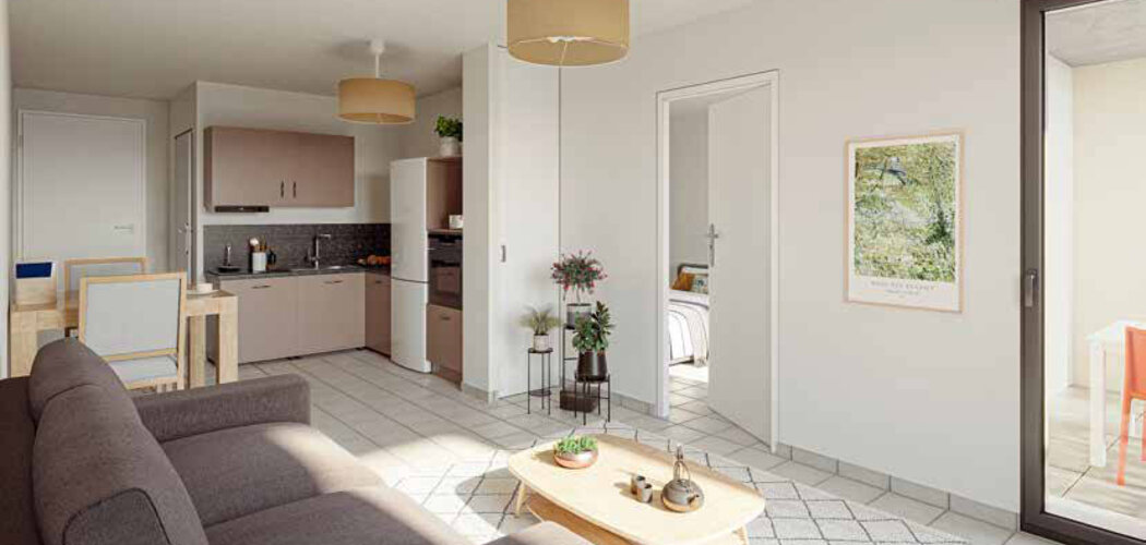 Programme immobilier neuf RSS LES REFLETS - Saumur résidence sénior à deux pas  du château (49400) - Référence : 11311