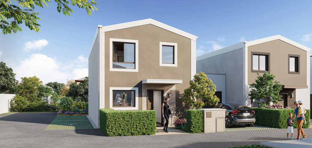 Programme immobilier neuf Le Domaine des iris - Duplex & Maisons - Sautron aux portes de Nantes (44880) - Référence : 15543