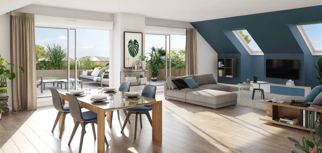Programme immobilier neuf Eloge - Sautron résidence neuve proche commodités (44880) - Référence : 17250