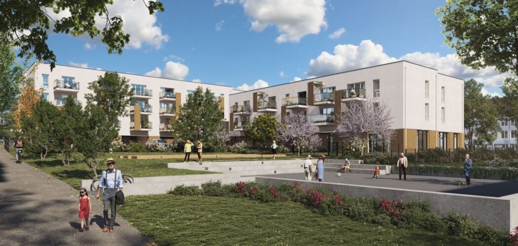 Programme immobilier neuf LES BALCONS D'HYGIE - Résidence Seniors - LMNP - Savenay résidence seniors au cœur de la ville (44260) - Référence : 15533