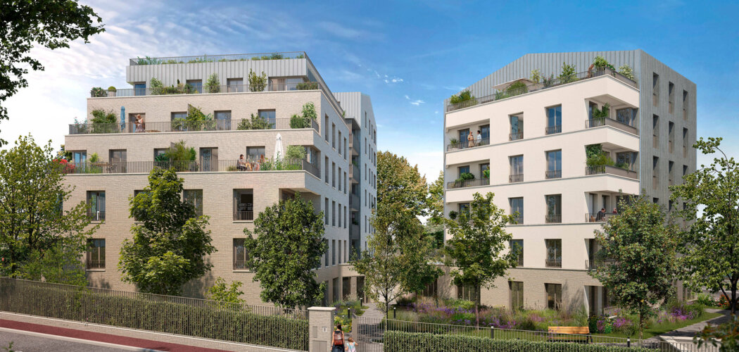 Programme immobilier neuf Le S - Sceaux : Appartements studio–T5 avec terrasses, jardins paysagers et parking souterrain proche de la gare RER (92330) - Référence : 14262