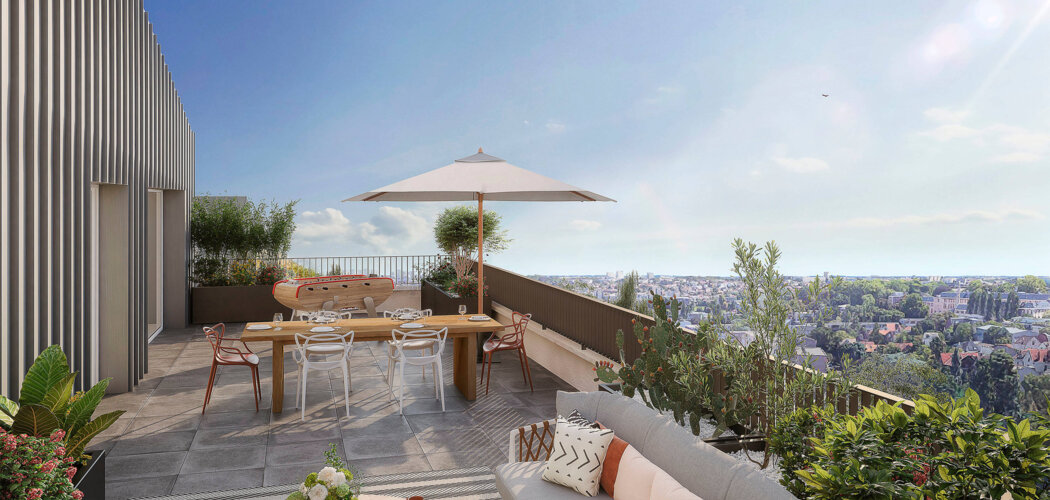 Programme immobilier neuf Le S - Sceaux : Appartements studio–T5 avec terrasses, jardins paysagers et parking souterrain proche de la gare RER (92330) - Référence : 14262