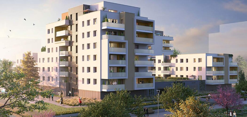 Programme immobilier neuf Les Promenades Gutenberg - Schiltigheim : Appartements T2–T5 avec terrasses, forêt urbaine et proximité Eurométropole (67300) - Référence : 7013