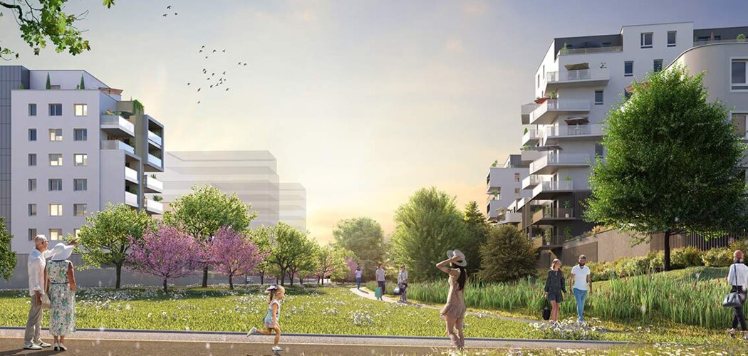 Programme immobilier neuf Les Promenades Gutenberg - Schiltigheim : Appartements T2–T5 avec terrasses, forêt urbaine et proximité Eurométropole (67300) - Référence : 7013