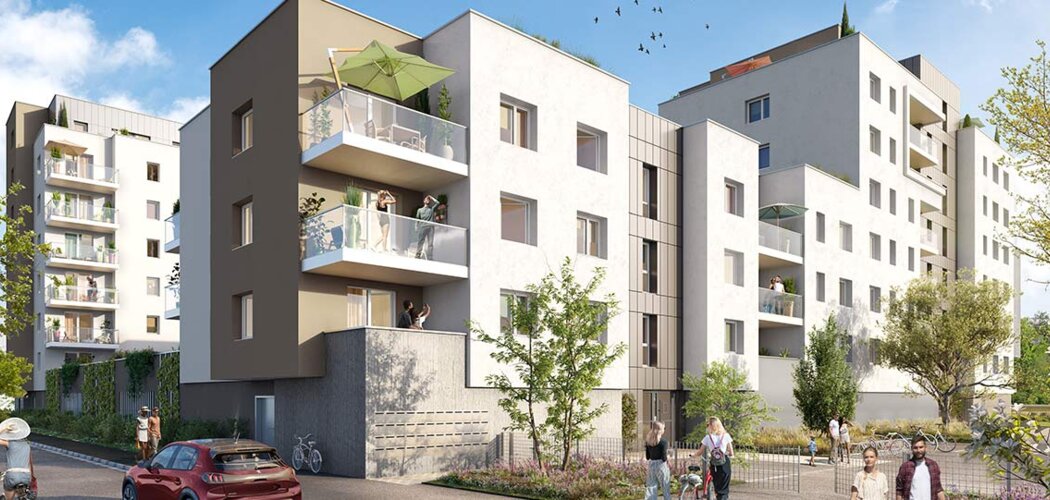 Programme immobilier neuf Les Promenades Gutenberg - Schiltigheim : Appartements T2–T5 avec terrasses, forêt urbaine et proximité Eurométropole (67300) - Référence : 7013
