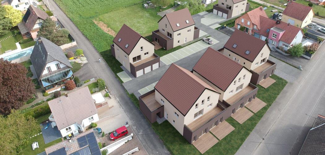 Programme immobilier neuf les duos du moulin - Schnersheim appartements neufs au cœur du Kochersberg (67370) - Référence : 18217