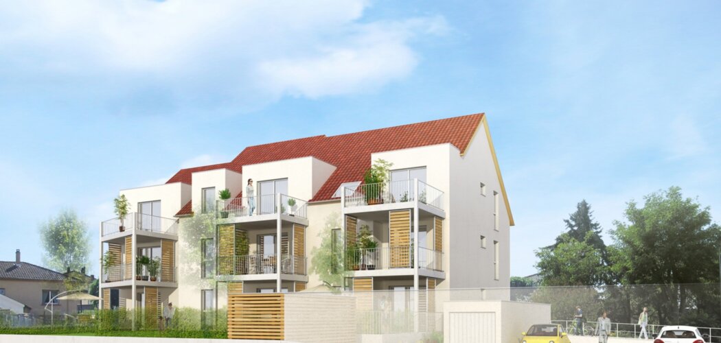 Programme immobilier neuf CARRÉ VERT - Schweighouse-sur-Moder : Appartement T4 avec terrasse plein sud et prestations haut de gamme dans un quartier résidentiel (67590) - Référence : 264